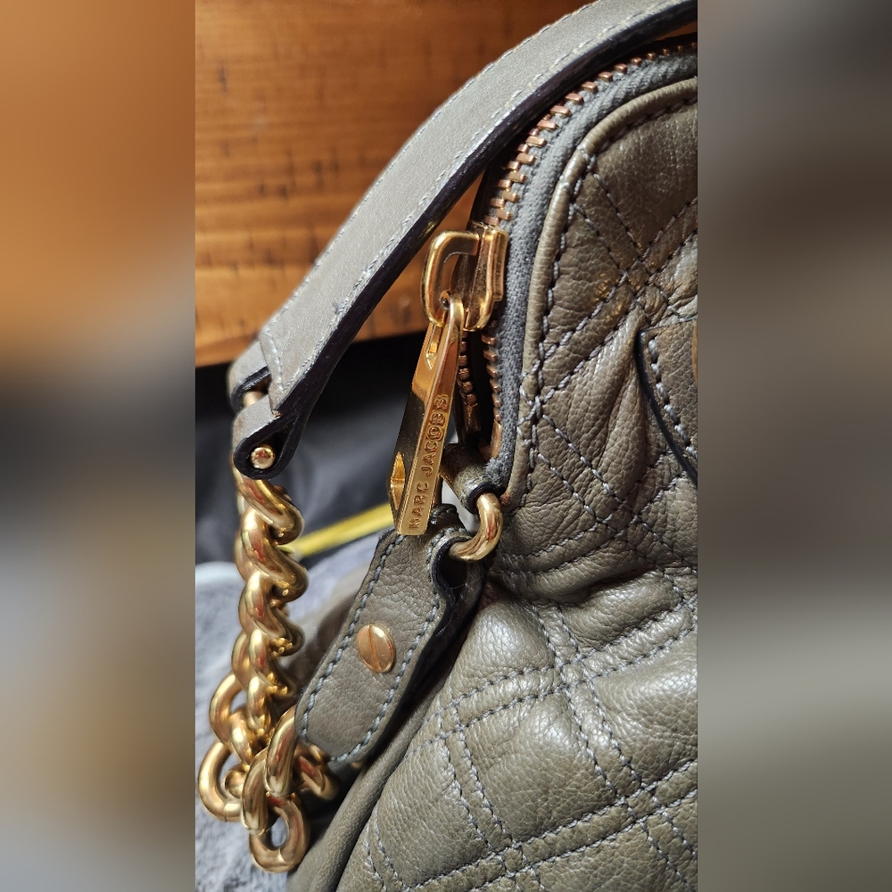 Marc Jacobs Large Cecilia Satchel Bag In Gray - Picture 14 of 17